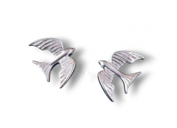 925 Silver small Bird Stud Earrings