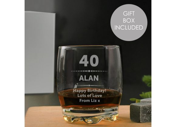 Personalised AGE Whisky Tumbler