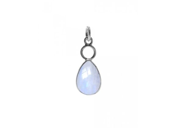 925 Silver & Moonstone teardrop Pendant and Chain