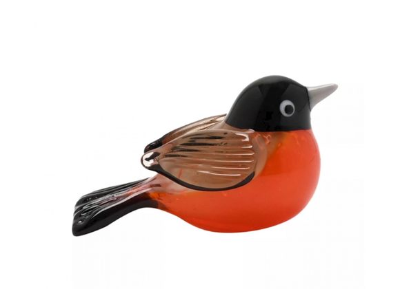 Robin Objets D'art Miniature Glass Figurine