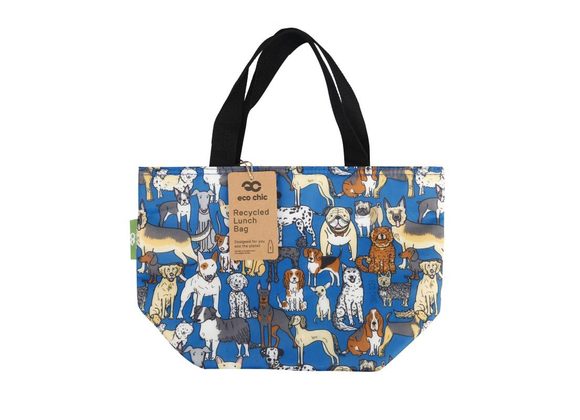 Blue Dogs Insulated Lunch Bag by Eco Chic 