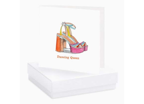 Boxed Dancing Queen Card & Earrings Card by Crumble & Core