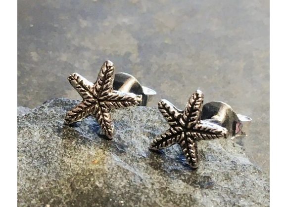 925 Silver very small Starfish Earrings