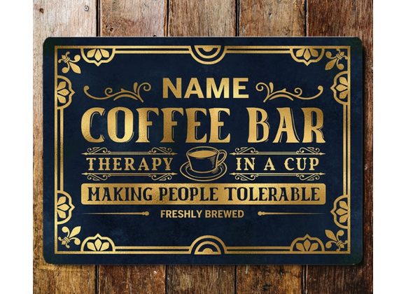 Coffee Bar Metal Sign - 8