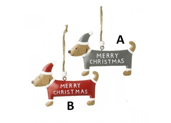 Christmas Sausage Dog hanger