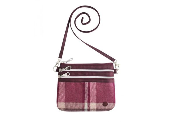 Winton Tweed 3zip Pouch Cross Body Bag by Earth Squared