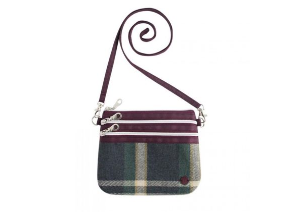 Barnes Tweed 3zip Pouch Cross Body Bag by Earth Squared