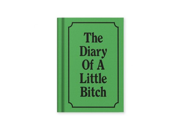 The Diary Of A Little Bitch, A7 Fabric Hardback Notebook