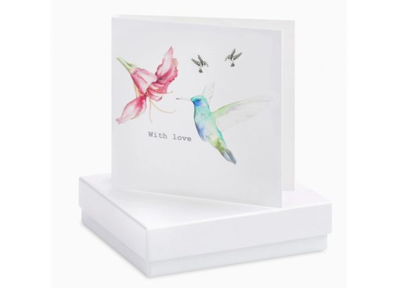 Hummingbird Card & Earrings by Crumble & Core
