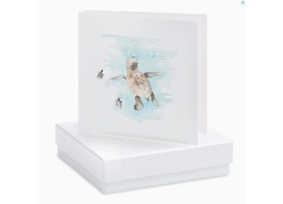 Turtles Card & Earrings by Crumble & Core