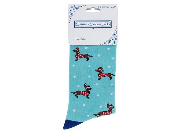 Pooch Ladies Xmas Bamboo Socks by Equilibrium 