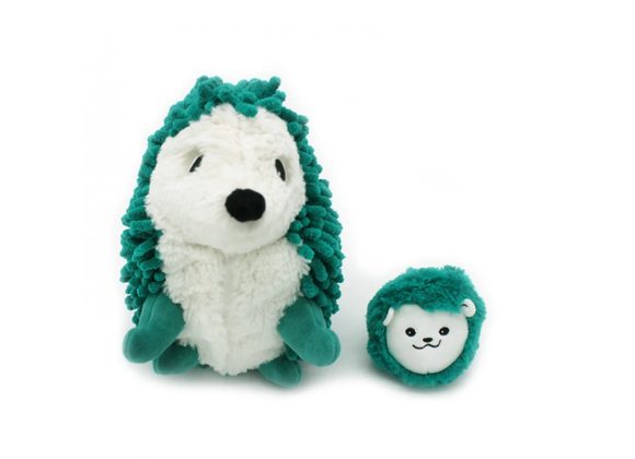 Harry the Hedgehog Mum & Baby Green by Les Ptipotos - Green