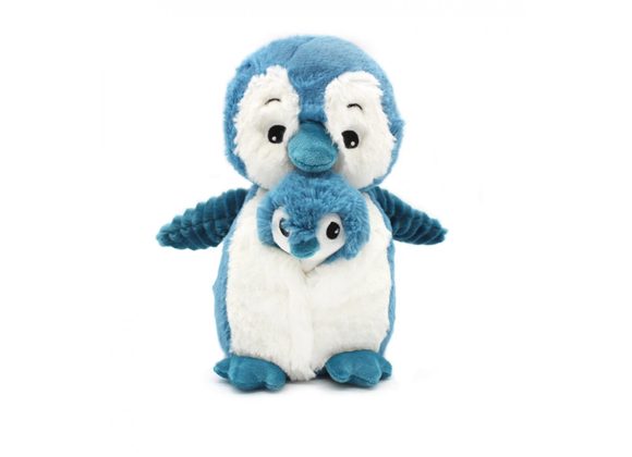 Poppy the Penguin (Blue) Mum & Baby by Les Ptipotos 