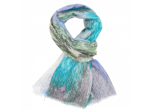 Multi Colour Red Cuckoo Floral design Scarf