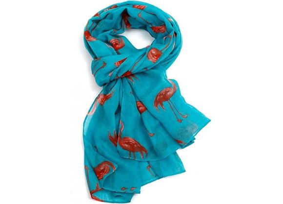 Flamingo design Scarf - Teal