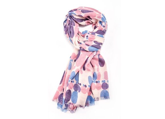 Spots design Scarf - Pink