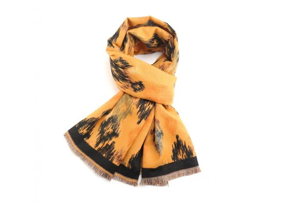 Ikat Scarf - Mustard