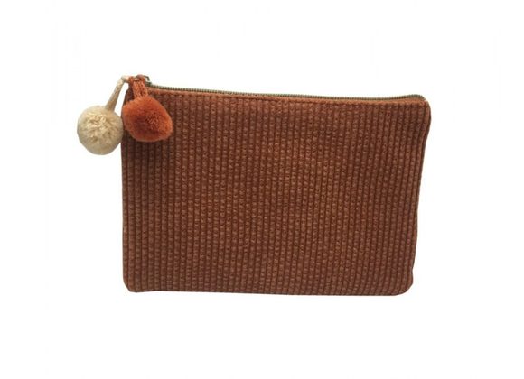 Burnt Orange Pouch Bag by Red Cuckoo