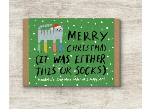 It Was Either This or Socks - Humorous Soap Gift