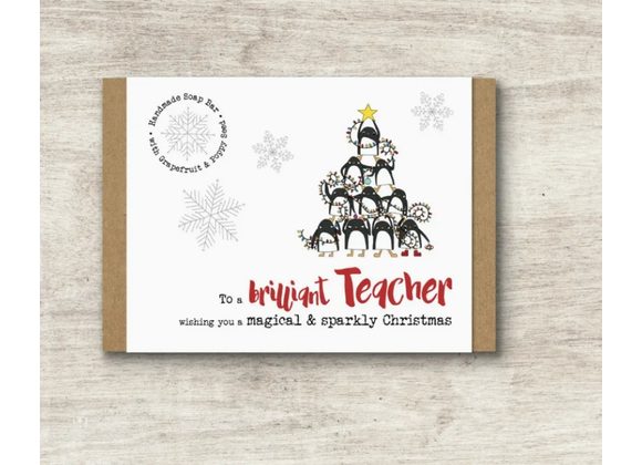 To A Brilliant Teacher - Handmade Soap Gift
