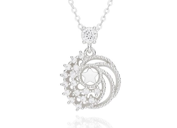 Celestial Star silver plated Necklace by Equilibrium