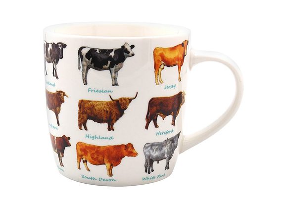 Multi Cow Breeds Mug by Leonardo