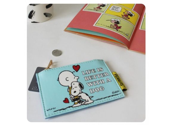 Peanuts ‘Life is better with a Dog’ Zip Purse by House of Disaster