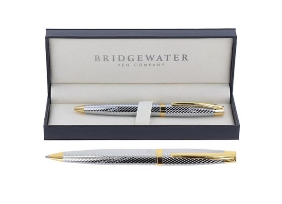 Bridgewater Lancaster Chrome & Gold Plated BALL PEN