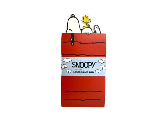 Peanuts Snoopy & Woodstock Flip Open Shaped Memo Pad
