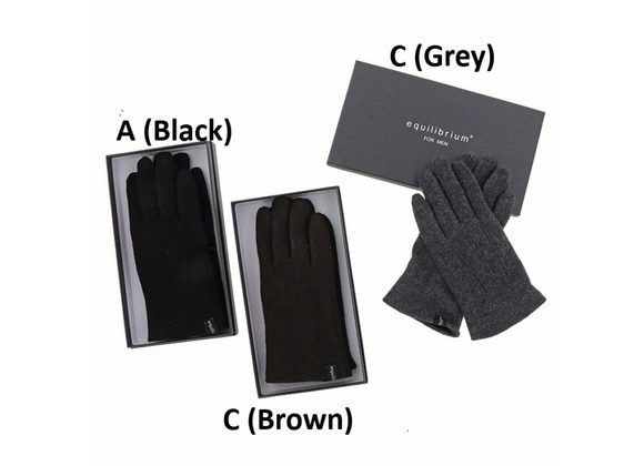 Fleecy Feel Boxed Gloves by Equilibrium For Men 