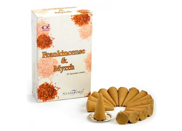 Pack of 15 Frankincense & Myrrh Incense Cones