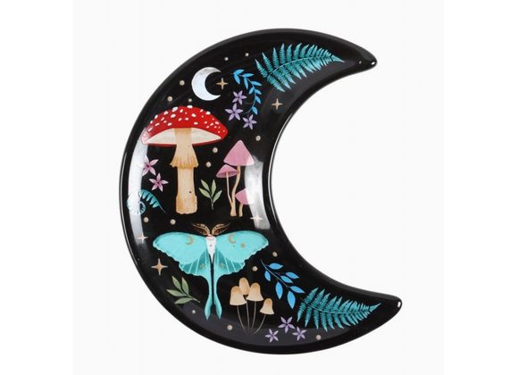 Crescent Moon Dark Forest Print Trinket Dish