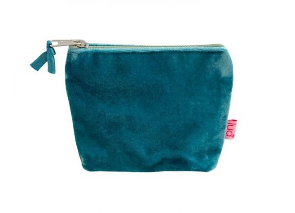 Teal Mini Velvet Purse by Lua 