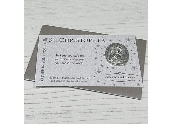 St Christopher Pocket Charm by Compton & Clarke