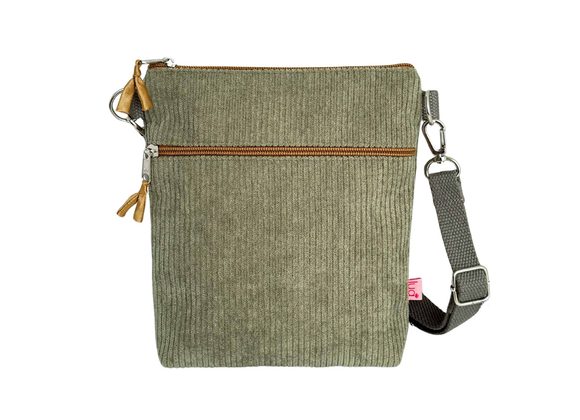 Sage Corduroy Cross Body Bag by Lua