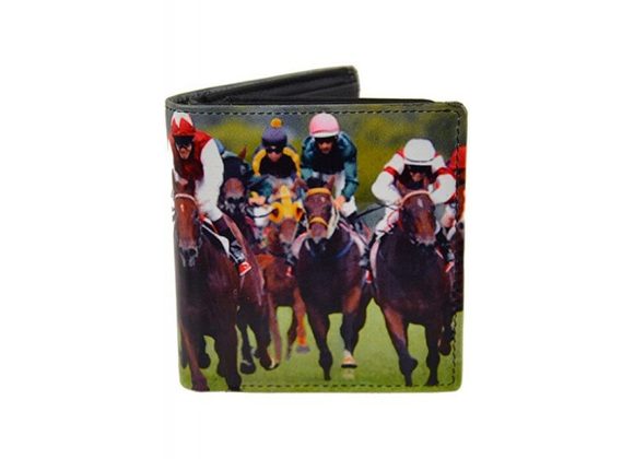 Leather Horse Racing Bi-Fold Wallet by Golunski with RFID Protection