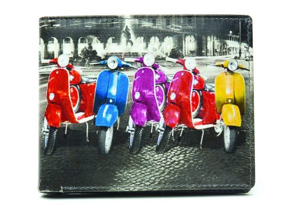 Scooters (Rome) leather Wallet by Golunski with RFID Protection