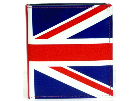 Leather Union Flag Bi-Fold Wallet by Golunski with RFID Protection