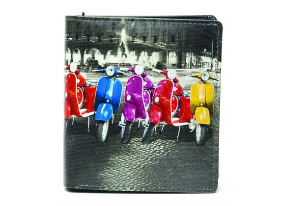 Leather Scooters (Rome) Bi-Fold Wallet by Golunski with RFID Protection