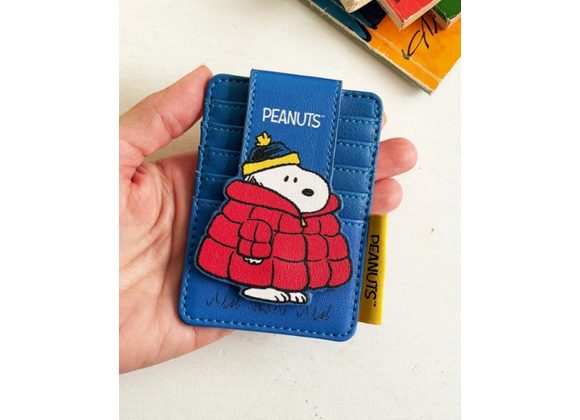 Peanuts Coat Foldover Cardholder by House of Disaster