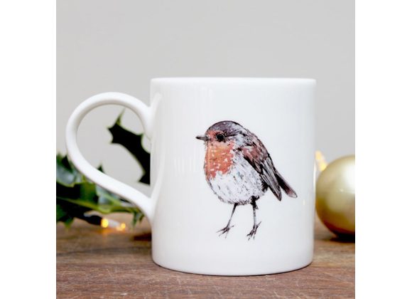Robin Fine Bone China Mug by Toasted Crumpet