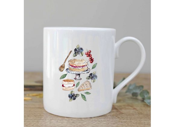 Cake Time Fine Bone China Mug by Toasted Crumpet