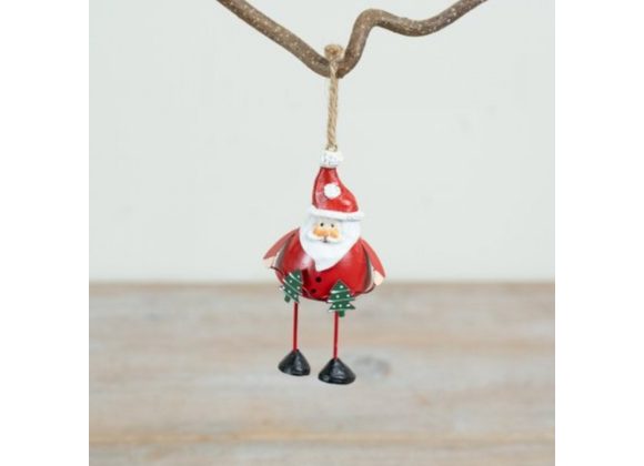 Metal Jolly Santa Hanger