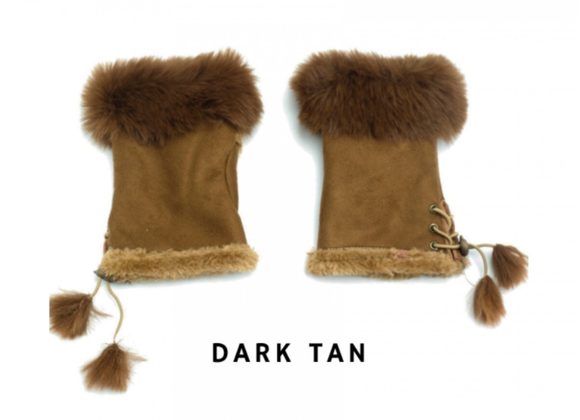 DARK TAN Fingerless Gloves