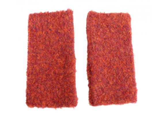 Burnt Orange Fingerless Mittens / Gloves
