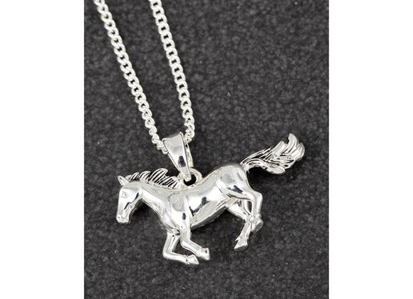 Horse silver plated Necklace by Equilbrium