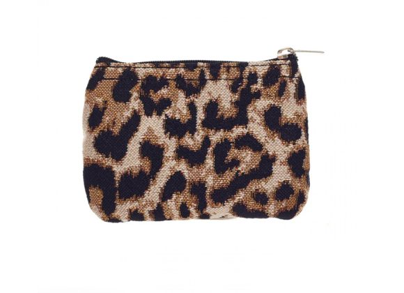 Leopard Print - Small Zip Coin Purse by Signare
