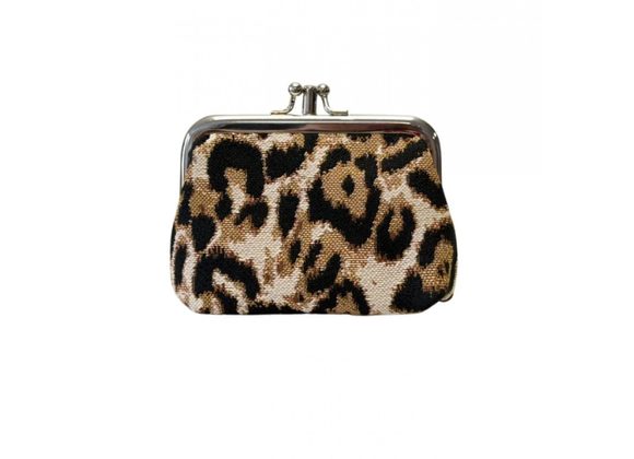 Leopard Print Frame Purse by Signare