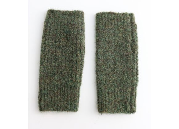 Olive Fingerless Mittens / Gloves