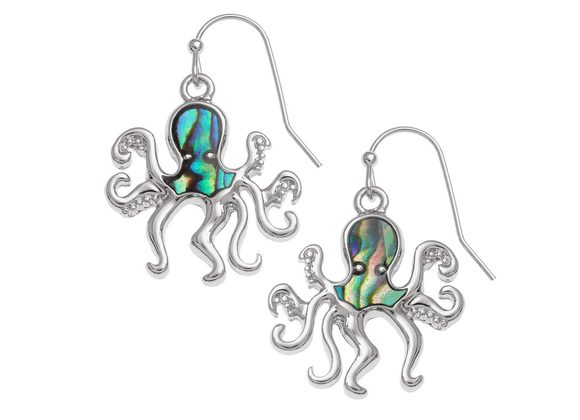 Octopus Earrings by Tide Jewellery